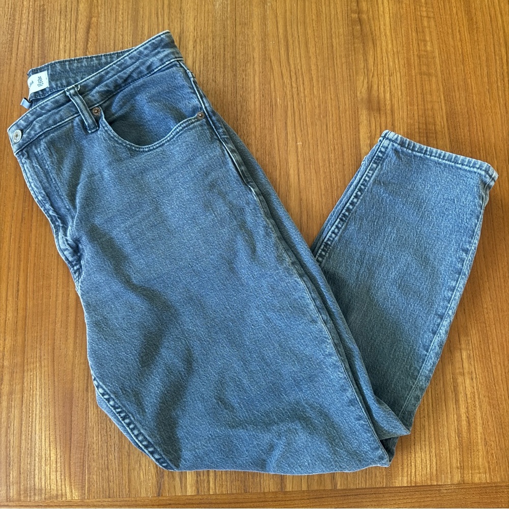 Abercrombie Grey Curve Love High Rise Skinny Jean Size 31P Short